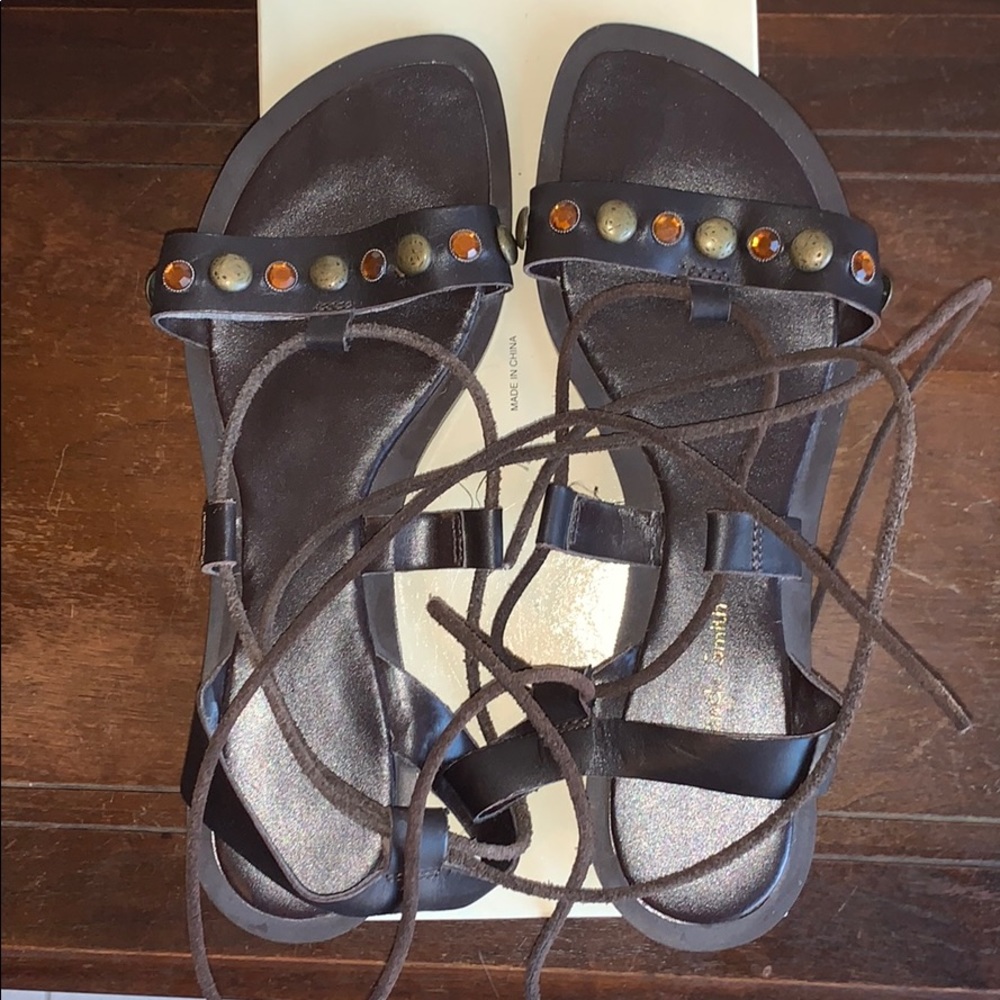 Amanda Smith Dark Brown Leather Gladiator Sandals *2 for $5* - Picture 5 of 12